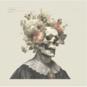 The Withering Courtier – Gothic Fine Art Aufkleber (Vorderseite)