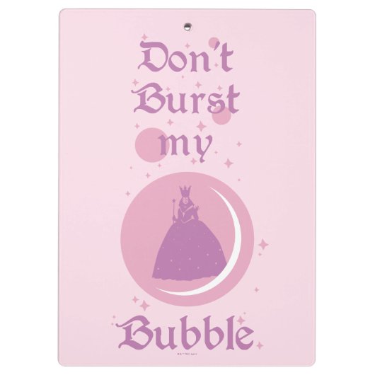 The Wizard Of Oz™ | Don't Burst My Bubble Klemmbrett (Rückseite)