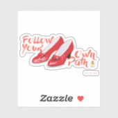 The Wizard Of Oz™ | Follow Your Own Path Aufkleber (Blatt)