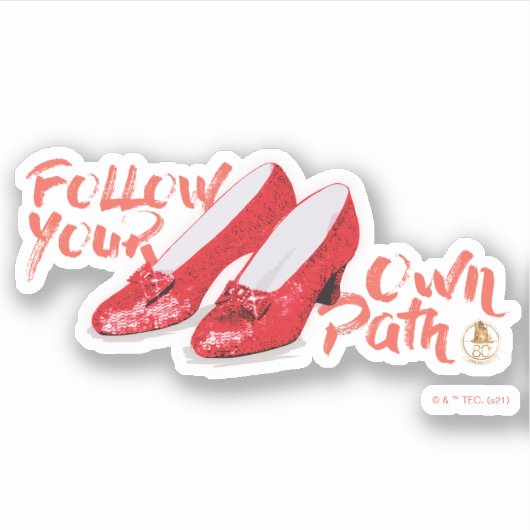 The Wizard Of Oz™ | Follow Your Own Path Aufkleber (Vorderseite)