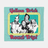 The Wizard Of Oz™ | Yellow Brick Road-Trip! Fleecedecke (Vorderseite (Horizontal))