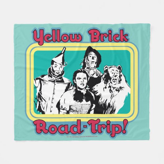 The Wizard Of Oz™ | Yellow Brick Road-Trip! Fleecedecke (Vorderseite (Horizontal))