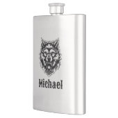 The Wolf Personalized Flachmann (Links)