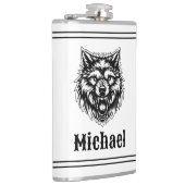 The Wolf Personalized Flachmann (Rechts)