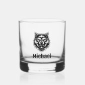 The Wolf Personalized Whiskyglas (Vorderseite)