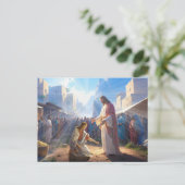 The Woman Healed by Faith Postkarte (Stehend Vorderseite)