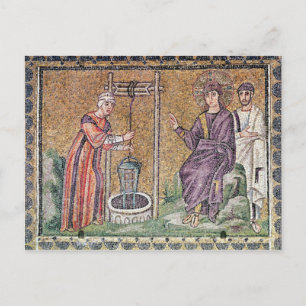 The Woman of Samaria at the Well Postkarte