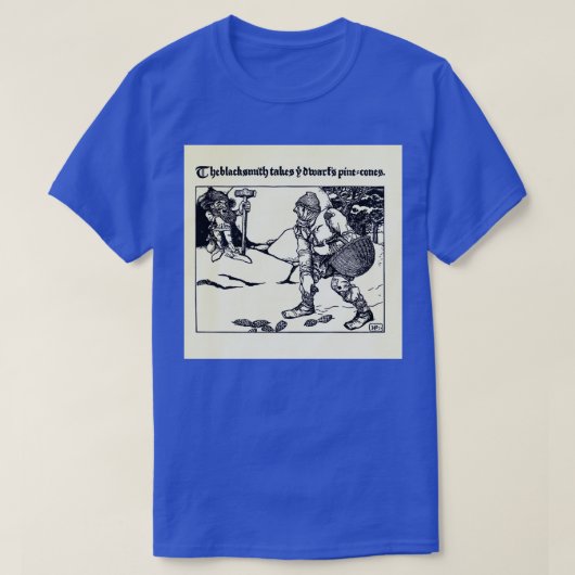 The Wonder Clock Howard Pyle 1915 0331 The Blacksm T-Shirt (Design vorne)