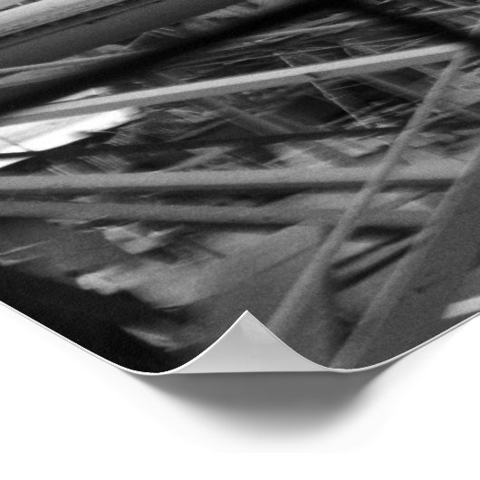 "The Wonder Wheel B&W" Poster (Ecke)