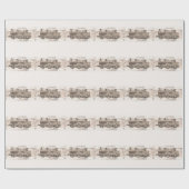 The wonderful age of steam locomotion geschenkpapier (Flach)