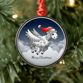 The Wonderful Christmas Lamb Ornament Aus Metall