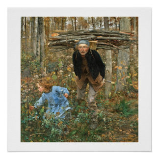 The Wood Gatherer - Jules Bastien-Lepage, 1881 Poster