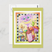 The WorCHESHIRE CAT Postkarte (Vorne/Hinten)