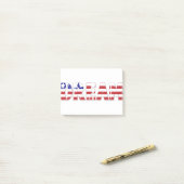 The word "Dream" with American flag Post-it Klebezettel (Auf Schreibtisch)