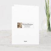 The Word Made Flesh Feiertagskarte (Rückseite)