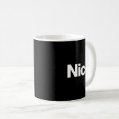 The Word Nice _ A Christmas Design That Says Nice Kaffeetasse (VorderseiteRechts)