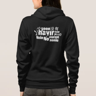 The word "No" in different languages Hoodie