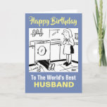 The Word’s Best Handyman Husband Karte<br><div class="desc">Birthday card for the world's best husband who is handy about the house!  Funny Birthday Card for a DIY Husband.</div>