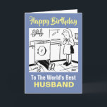 The Word’s Best Handyman Husband Karte<br><div class="desc">Birthday card for the world's best husband who is handy about the house!  Funny Birthday Card for a DIY Husband.</div>