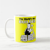 The Word's Best Builder or Construction Worker Kaffeetasse (Links)