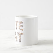 The words "CUTE CAT" are made using cat faces Kaffeetasse (Mittel)