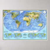 " The World: 1994 Physical MAP ... Poster (Vorne)