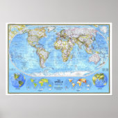 " The World: 1994 Physical MAP ... Poster (Vorne)
