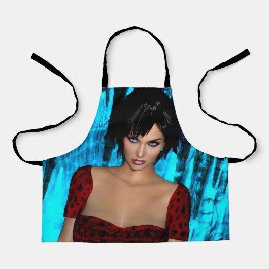 The World Behind the Eyes apron Schürze (Vorderseite)