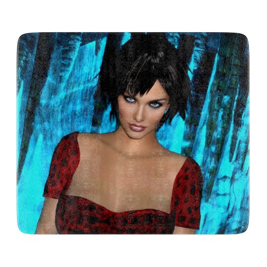 The World Behind the Eyes cutting board Schneidebrett (Vorderseite)