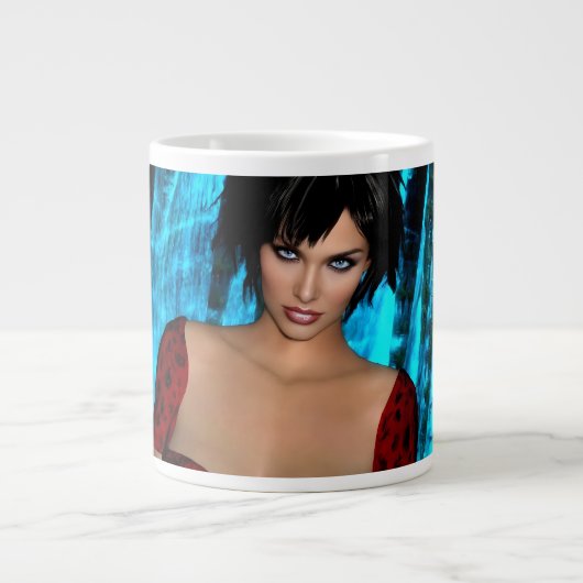 The World Behind the Eyes jumbo mug Jumbo-Tasse (Vorderseite)