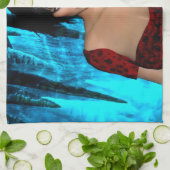 The World Behind the Eyes kitchen towel Geschirrtuch (Gefaltet)