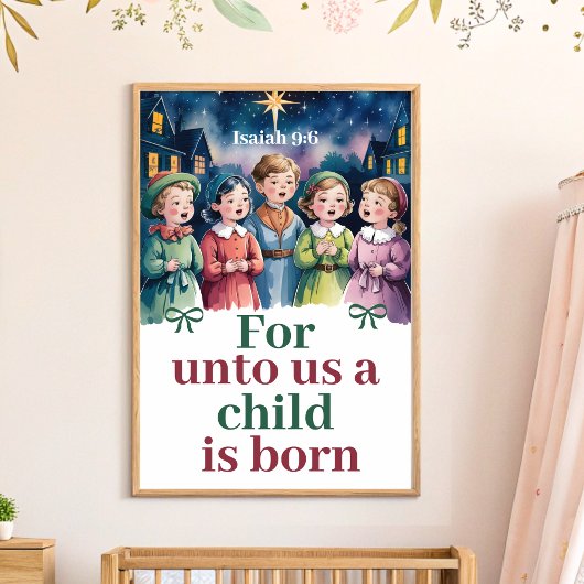 The World Christlich Kinderzimmer Wall Art Print Poster