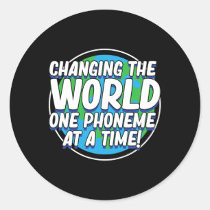 The World Dyslexia Awareness Therapist Graphic Runder Aufkleber