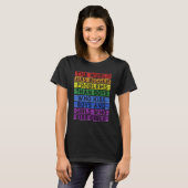 The World Has Bigger Problems LGBT Gay Pride Flag  T-Shirt (Vorne ganz)