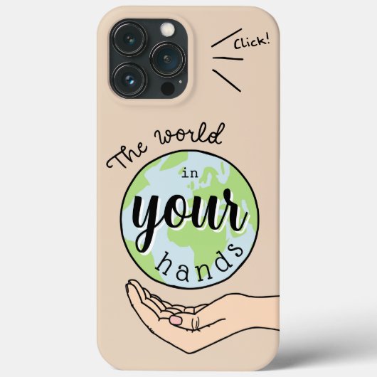 the world in your hands Case-Mate iPhone Hülle (Rückseite)