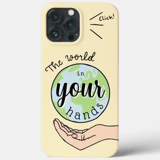 the world in your hands Case-Mate iPhone Hülle (Rückseite)