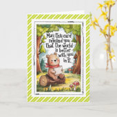 The World Is Better With You In It Inspiration Karte (Gelbe Blume)