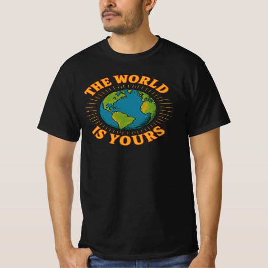 The World Is Yours Globe Graphic Tee (Vorderseite)
