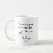 The World Needs More Artist Like You Personalized Kaffeetasse (Links)