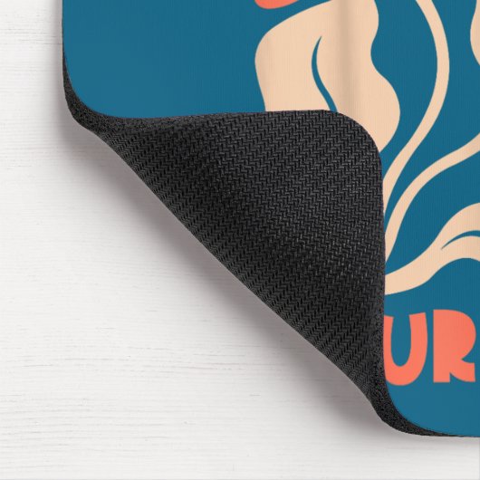 The World Needs Your Magic Retro Floral Sitive Mot Mousepad (Ecke)