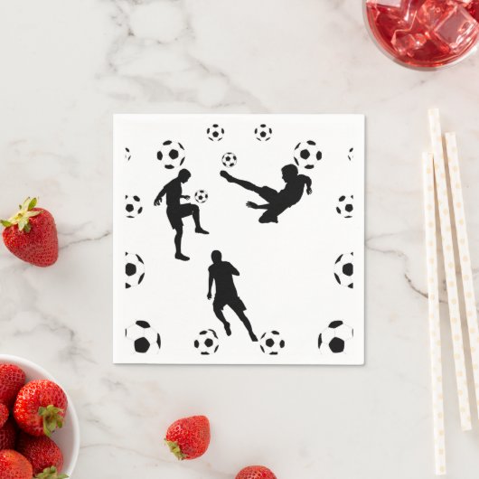 The World of Football Paper Napkin Serviette (Beispiel)