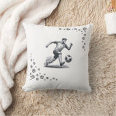 The World of Football Throw Pillow Kissen (Decke)