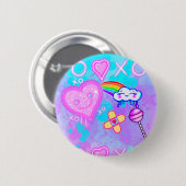 "The World of Süsse Pie Kawaii" Button-Button Button (Vorne & Hinten)