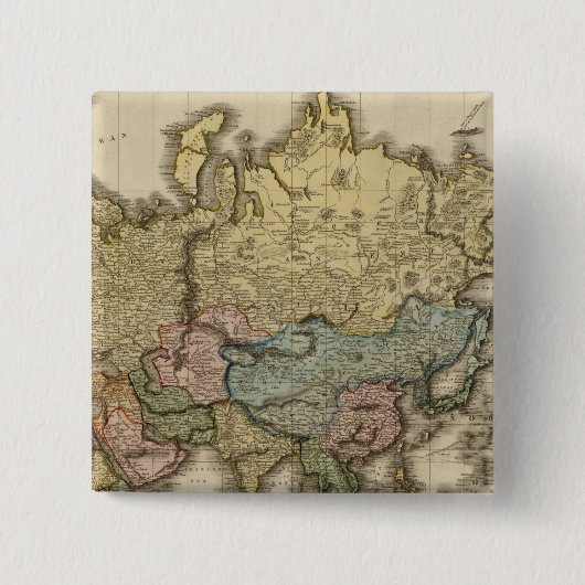 The World on Mercator's projektion, East part Button (Vorderseite)