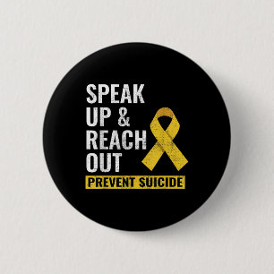 The World Suicide Prevention Awareness Day Yellow  Button