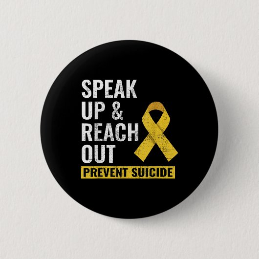 The World Suicide Prevention Awareness Day Yellow  Button (Vorderseite)