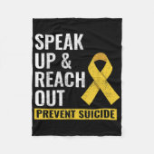 The World Suicide Prevention Awareness Day Yellow Fleecedecke (Vorderseite)