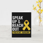 The World Suicide Prevention Awareness Day Yellow Karte (Gelbe Blume)