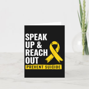 The World Suicide Prevention Awareness Day Yellow  Karte