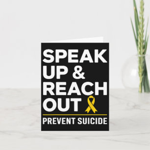 The World Suicide Prevention Awareness Day Yellow  Karte